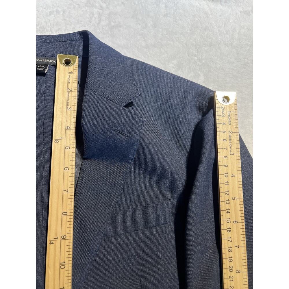 Banana Republic 40L 36x31 Slim Fit Blue Denim Look Unstructured Performance - Picture 12 of 16